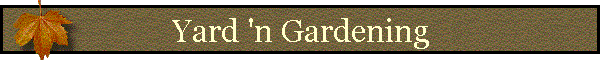 Yard 'n Gardening